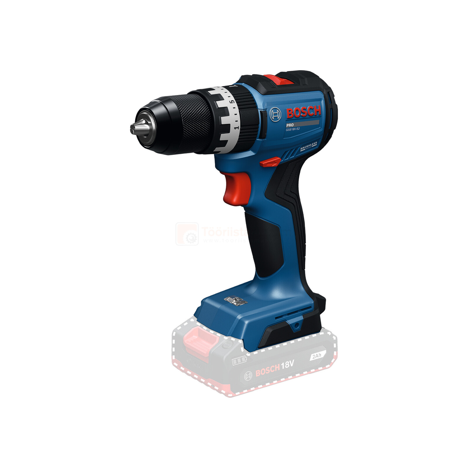 Bosch akulööktrell GSB18V-52, ilma aku ja laadijata